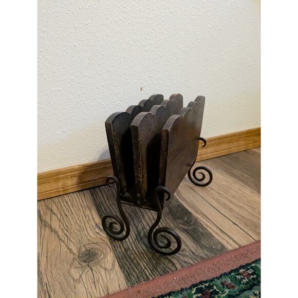 Wooden Vintage napkin Holder wooden table decor office - Picture 1 of 5